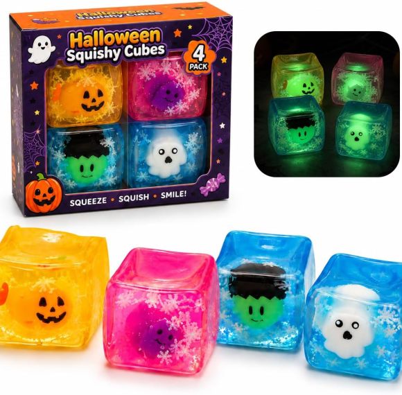 Halloween Glow Cube Slow Rebound Squishy |Stress  ball toys|stress relief toys