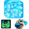 Glow-in-the-dark snowflake cube |Stress  ball toys|stress relief toys