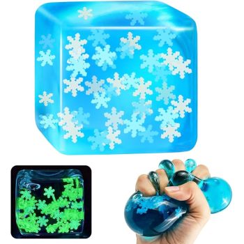 Glow-in-the-dark snowflake cube |Stress  ball toys|stress relief toys