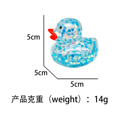 Heart Glitter Rubber Duck Squishy Fidget Toy|Stress  ball toys|stress relief toys