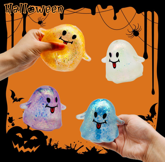 Halloween Ghost Maltose Squishy|Stress  ball toys|stress relief toys