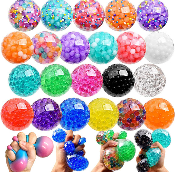 TPR Colorful Bead Stress Ball|  Stresss ball toys|stress relief toys