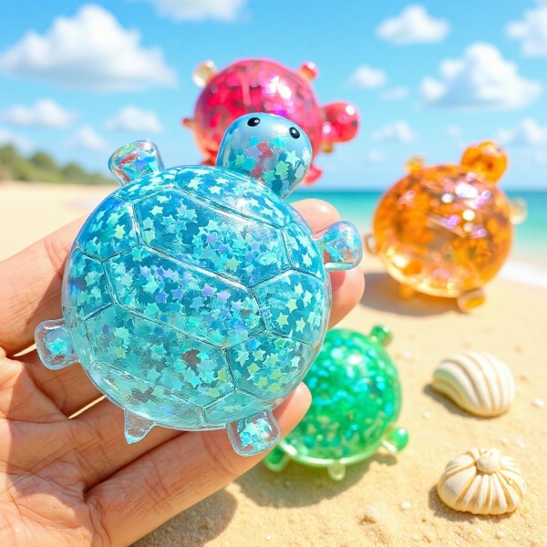 Glitter Turtle Maltose Squishy|  Stresss ball toys|stress relief toys