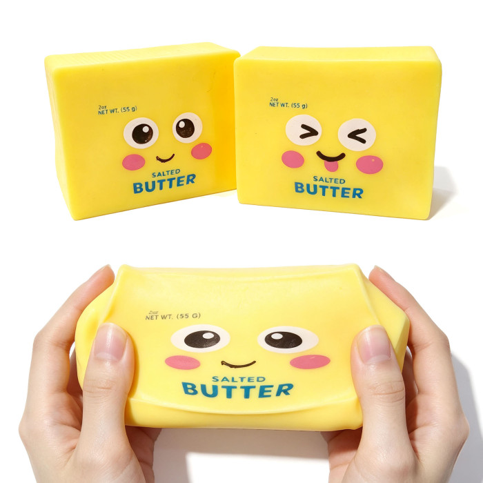 Slow‑rise Flour Butter Block Squishy | Stresss ball toys|stress relief toys