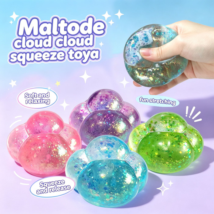 Glitter Cloud Squishy | Stresss ball toys|stress relief toys