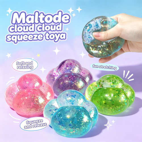 Glitter Cloud Squishy | Stresss ball toys|stress relief toys