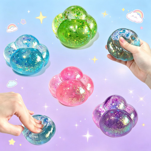 Glitter Cloud Squishy | Stresss ball toys|stress relief toys