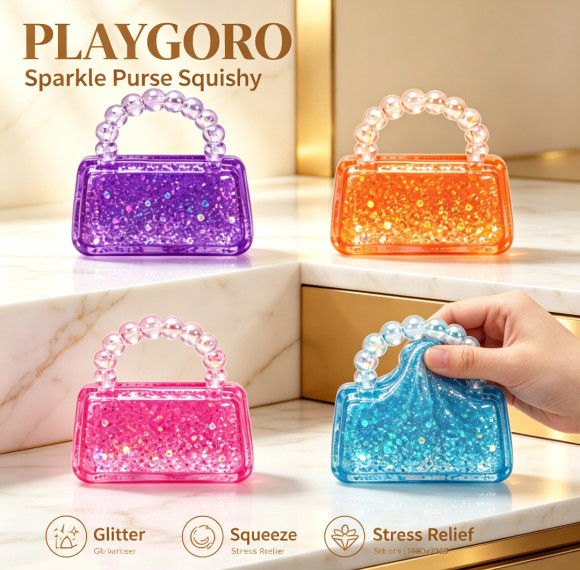 Maltose Handbag Squishy, Mini Fidget Squeeze Toy