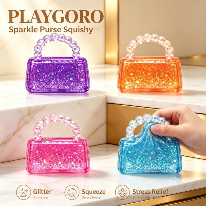 Maltose Handbag Squishy, Mini Fidget Squeeze Toy
