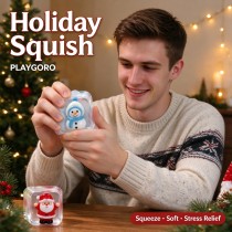 Christmas TPR Squishy Toys, Santa Snowman Fidget Gifts