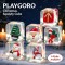 Christmas TPR Cube Squishy, Glitter Fidget Sensory Toys