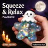 Halloween Glitter Figure Squishies, TPR Stress Relief Fidget Toys