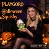 Halloween Glitter Figure Squishies, TPR Stress Relief Fidget Toys