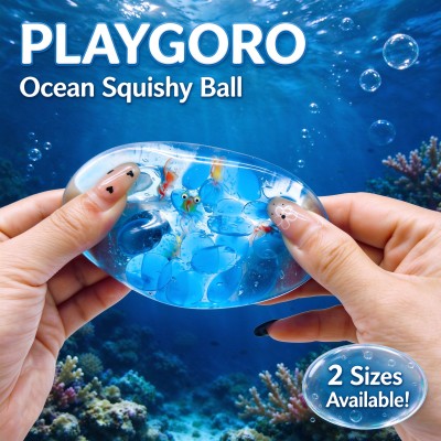 Ocean Goldfish Maltose Squishy Ball, Stress Relief Fidget Toy
