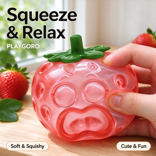 Fruit Expression Squishy, TPR Squeeze Sensory Toys for Kids