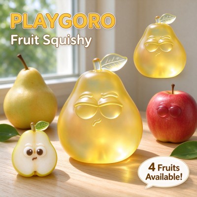 Fruit Expression Squishy, TPR Squeeze Sensory Toys for Kids