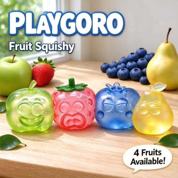 Fruit Expression Squishy, TPR Squeeze Sensory Toys for Kids