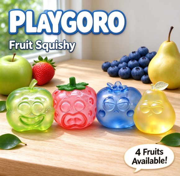 Fruit Expression Squishy, TPR Squeeze Sensory Toys for Kids