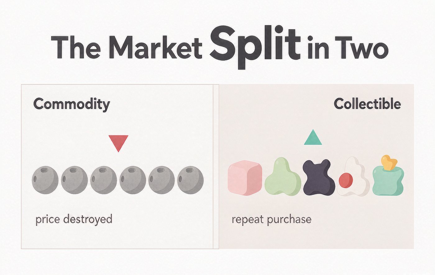 The squishy market split in two: commodity versus collectible