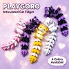 PLAYGORO 3D Long-Tail Cat Art Toy - Poseable Collectible Figure