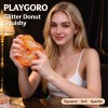 PLAYGORO Maltose Gold-Powder Donut Squishy - 4-Color Stress Relief Toy