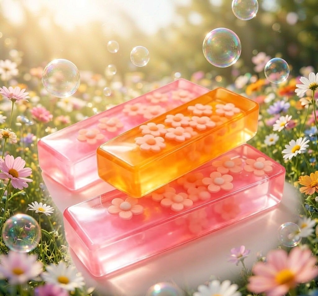 PLAYGORO Flower Garden Strip Squishy pink and orange bars