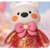 PLAYGORO Valentine Glitter Bear Squishy - 4-Color Slow-Rise Stress Toy