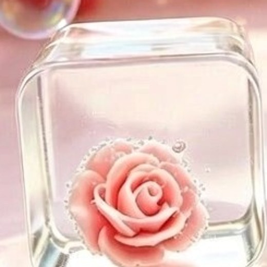 Pink PLAYGORO Valentine Rose Cube Squishy