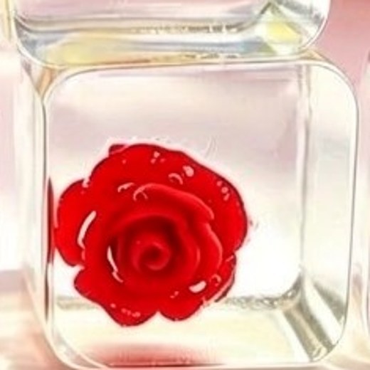 Red PLAYGORO Valentine Rose Cube Squishy