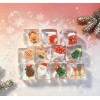 PLAYGORO Christmas Ice Cube Squishy - 12-Design Transparent Holiday Toy