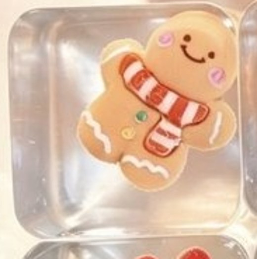 Gingerbread PLAYGORO Christmas Ice Cube Squishy