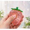 PLAYGORO Glitter Strawberry Squishy - 4-Color Transparent Stress Toy