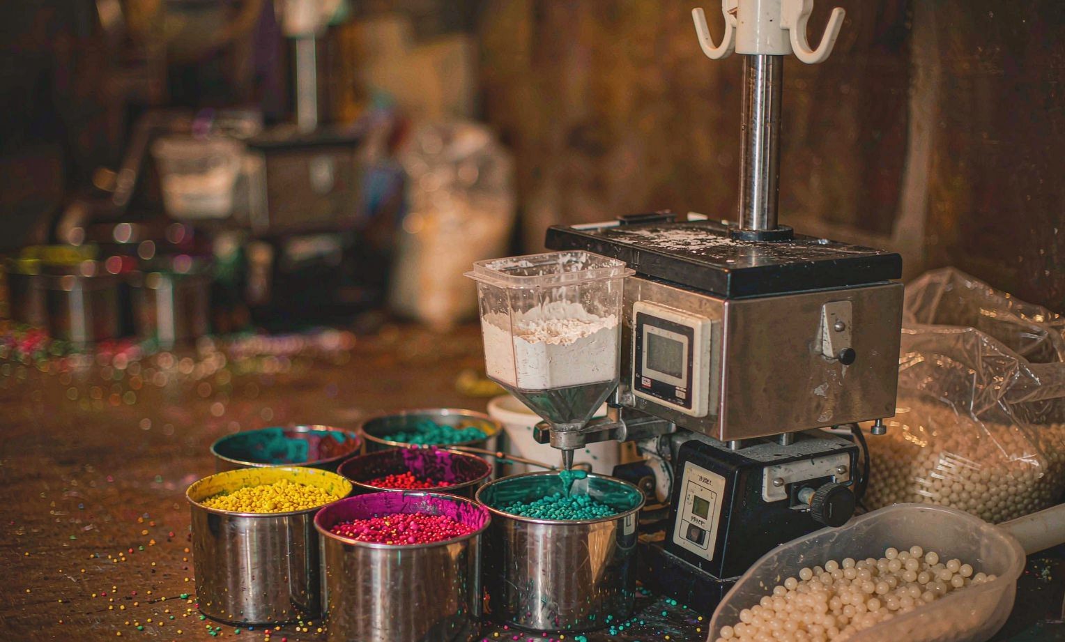 Pigment pastes and TPR pellets at the compounding bench
