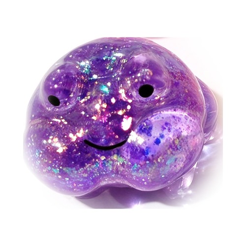Glitter TPR Frog Squishy, Maltose Slow-Rise Squeeze Fidget Toys