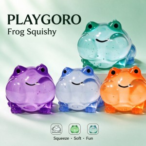 PLAYGORO Maltose Frog Squishy - 4-Color Set