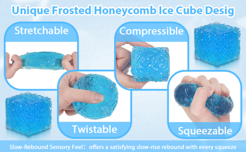 Square Water ripples stress-relieving venting toy maltose for kids party birthday holiday gift