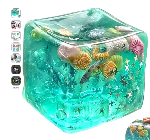 Ocean Shells Ice  patterns |  Stress  Cube toys | stress relief toys | children's adult gifts