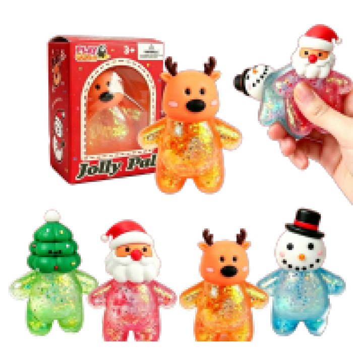 Christmas Glitter Squishy Toy Perfect Holiday Gift |Stress  ball toys|stress relief toys