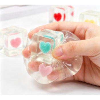 Valentine Heart Ice Cube Squishy Toy |Stress  ball toys|stress relief toys