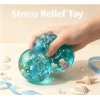 Ocean Glitter Clear Apple Squishy |Stress  ball toys|stress relief toys