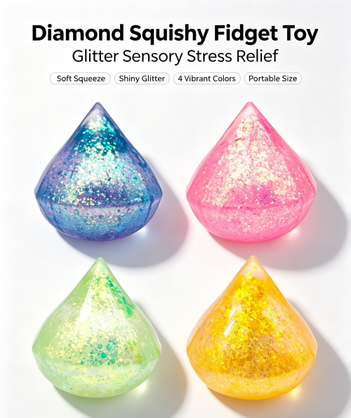 Diamond Maltose Glitter Drop Squishy Toy|Stress  ball toys|stress relief toys
