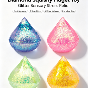 Diamond Maltose Glitter Drop Squishy Toy|Stress ball toys|stress relief toys