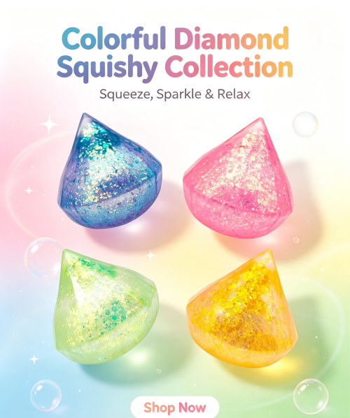 Diamond Maltose Glitter Drop Squishy Toy|Stress  ball toys|stress relief toys