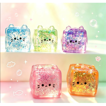 Malt Syrup Aurora Square Cat Squishy Toy|  Stresss ball toys|stress relief toys