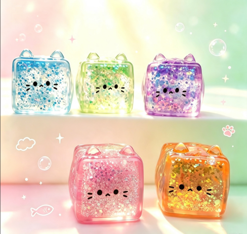 Malt Syrup Aurora Square Cat Squishy Toy| Stresss ball toys|stress relief toys