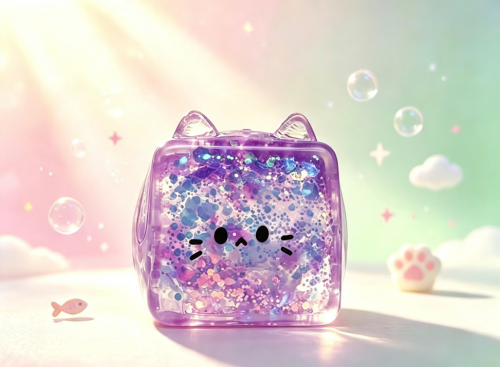 Malt Syrup Aurora Square Cat Squishy Toy| Stresss ball toys|stress relief toys