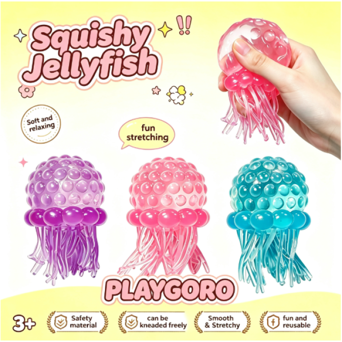 Jellyfish Squishy Fidget Toy| Stresss ball toys|stress relief toys