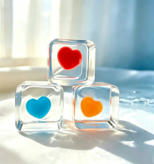 TPR Heart Cube Squishy | Stresss ball toys|stress relief toys