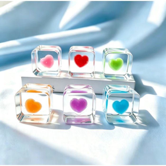TPR Heart Cube Squishy | Stresss ball toys|stress relief toys