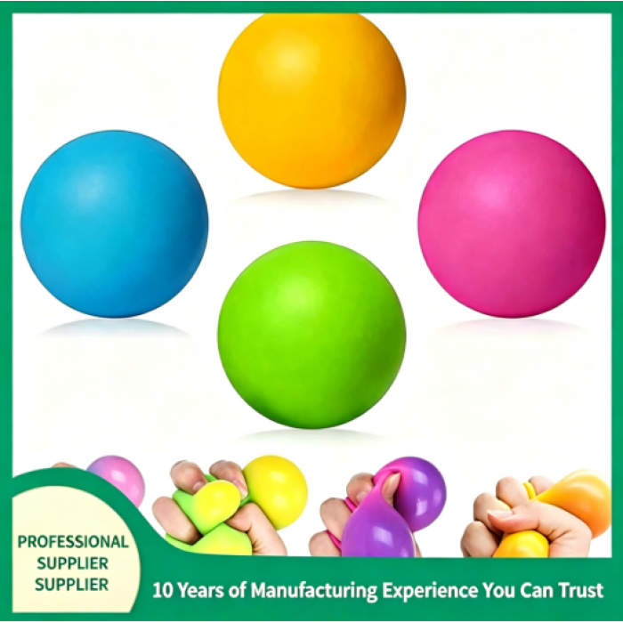 Color Changing Squishy Balls 4 Pack,TPR Temperature Stress Fidget Toys